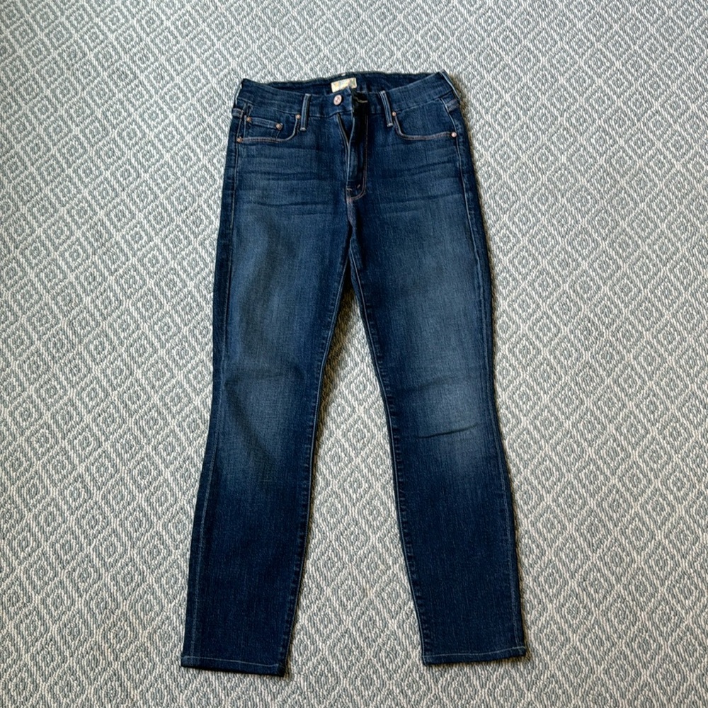 Mother looker ankle fray jeans